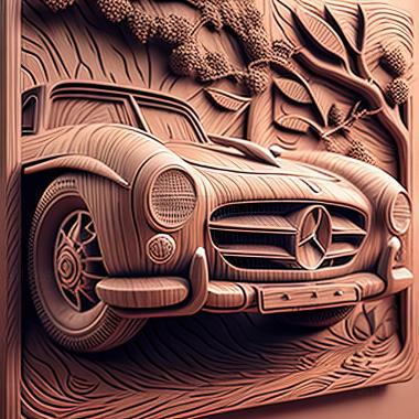 3D модель Мерседес Бенц 300SL (STL)